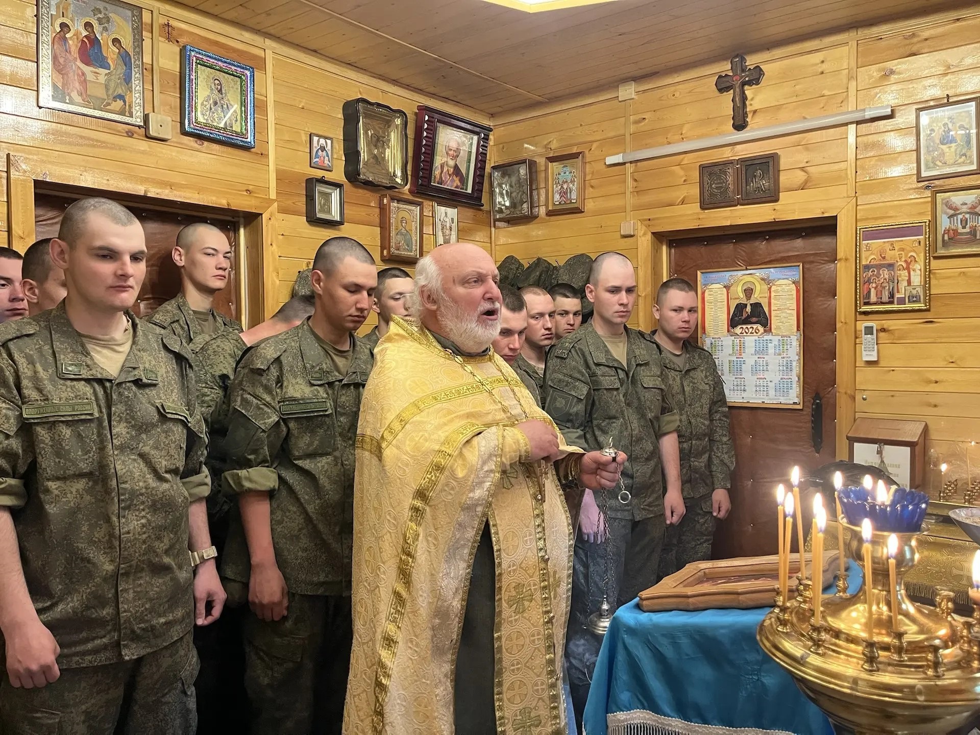 В танковой части почтили память святых Мефодия и Кирилла (+ Фото)